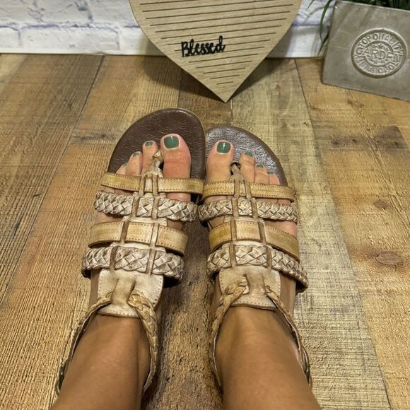 Roan by Bed Stu Kaliope Womens Gladiator Sandals Bone White 10 - Picture 10 of 12